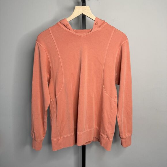 Athleta Sundown Orange Hoodie Sweatshirt Soft Persimmon Peach Size XXS - Picture 1 of 9
